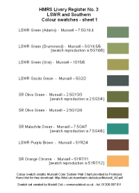 lswr colour swatches